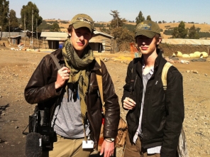 Elliot & Zander on location in Ethiopia